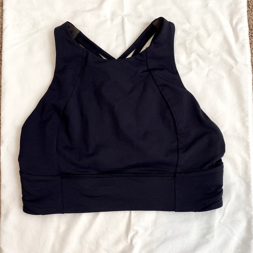 Lululemon free to be serene bra size 10 navy